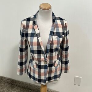 💕 Veronica Beard Plaid Blazer Jacket